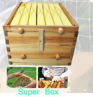 2X Super Box Auto Run Beehive Boîte à ruches en cire d'abeille (pas de cadres)