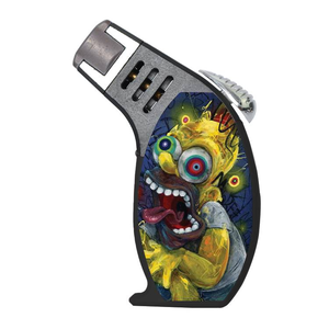 Encendedores de Antorcha Metálicos Inclinados Recargables de Gas Butano, Diseño Personalizado Resistente al Viento, Nuevos Estilos, Venta al por Mayor para Cocina, Regalos - Product Image 5