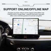Layar QLED Sistem Ganda Untuk Mazda CX5 2017-2022 Radio Mobil Android 15 Carplay GPS Navigasi Stereo Multimédia RDS Pemutar Video