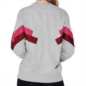 Sudadera con Bloques de Color para Mujer Tallas Grandes, Cuello Redondo, Manga Larga, Forro Polar, Logotipo Personalizado OEM - Product Image 2