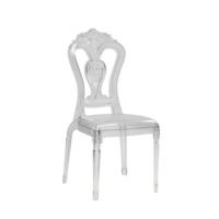 Chaise Chiavari transparente anti-usure en cristal pour événements intérieurs et extérieurs, mobilier de mariage, salle de banquet, chaise de luxe