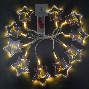 Cadena <span class=keywords><strong>de</strong></span> luces LED <span class=keywords><strong>de</strong></span> Ramadán Eid Mubarak, lámpara nocturna con forma <span class=keywords><strong>de</strong></span> <span class=keywords><strong>Castillo</strong></span>, para decoración <span class=keywords><strong>de</strong></span> fiestas musulmanas - Product Image 2