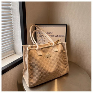 Bolsa de Lona PLAYMAX de Gran Capacidad para Mujer, Nueva Moda, para Salir, de un Solo Hombro, para Mamá, 35x40cm, Personalizable - Product Image 4