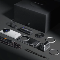 Kit de photographie professionnel Vivo X300 Pro : Étui de protection pour téléphone avec poignée d'appareil photo électroplaquée en TPU, filtres et anneau adaptateur