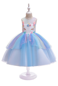 D0085, diseños normales <span class=keywords><strong>de</strong></span> vestidos <span class=keywords><strong>de</strong></span> Frock, ropa colorida y hermosa para niños, vestidos <span class=keywords><strong>de</strong></span> <span class=keywords><strong>fiesta</strong></span> <span class=keywords><strong>de</strong></span> cumpleaños <span class=keywords><strong>de</strong></span> <span class=keywords><strong>unicornio</strong></span> para niñas - Product Image 3