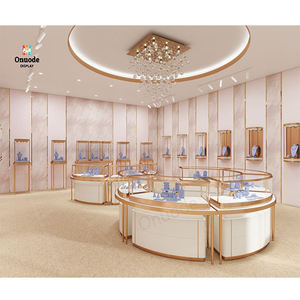Luxury LED Lighting Jewelry Kiosk Design <b>Display</b> <b>Cabinet</b> Showcase Shop Decoration Solutions Furniture Jewelry Counter - Product Image 2
