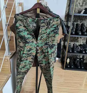 Free sample ACU TC6535 outdoor sleeping suit rain hunting suit snake camouflage military uniform