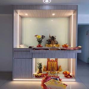 Venta Directa de Fábrica, Mueble de Madera Maciza para Altar de Buda en la Entrada del Recibidor, Estilo Antiguo, Santuario de Buda - Product Image 1