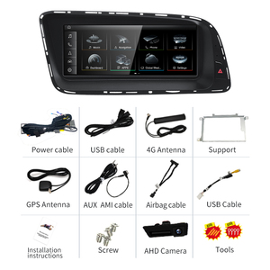 HFMidia Qualcomm Snapdragon 680 2.4GHz Inalámbrico CarPlay Android16 Auto para AUDI Q5 Reproductores Multimedia para Auto Video GPS Navi - Product Image 6