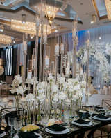 Support de Ménorah en Acrylique Transparent Haut de Gamme pour Mariages et Décoration de Table de Fête - Vente en Gros