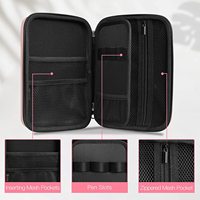 Kotak Pensil Tahan Air EVA 2 Lapis dengan Ritsleting Atas, Organizer Penyimpanan Kapasitas Besar yang Tahan Lama untuk Perlengkapan Sekolah dan Kantor Remaja Putri