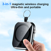 Banco de Energía 3 en 1 de 10000 mAh con Carga Rápida PD20W, Soporte para Auriculares y Reloj, Carga Inalámbrica de 10 W