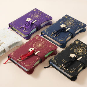 Sổ tay thiết kế mới chuyên nghiệp, chất liệu da PU cổ điển, trang giấy Kraft, có khóa và chìa khóa, thích hợp làm quà tặng - Product Image 4