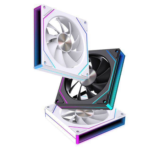 Lovingcool ARGB Cooling Fan PWM Sync ARGB Light Effect High Air Flow Gaming Computer Case Fan Infinity Mirror Design Cooling Fan