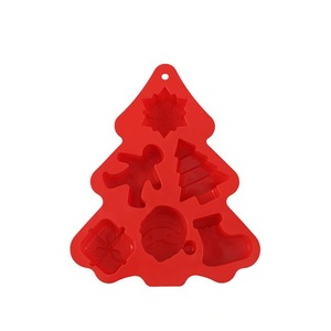 Ensemble de moules en silicone pour arbre de Noël, 3 pièces, moule à gâteau en mousse de qualité alimentaire pour desserts de fêtes - Product Image 4