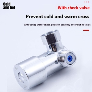Mitigeur thermostatique en laiton pour robinet de capteur de contrôle de température d'hôtel et de cuisine avec 2 entrées et 1 sortie - Product Image 3