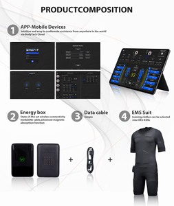 Combinaison EMS Bodytech pour entraînement personnel en studio, corps entier, application Bluetooth sans fil, 20 minutes - Product Image 2
