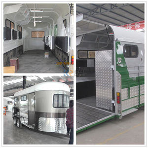 Remorque miniature pour logements mobiles, chariot à chevaux, galvanisée à chaud, avec système de charge à trois angles avancé et flottants standard, en promotion - Product Image 4