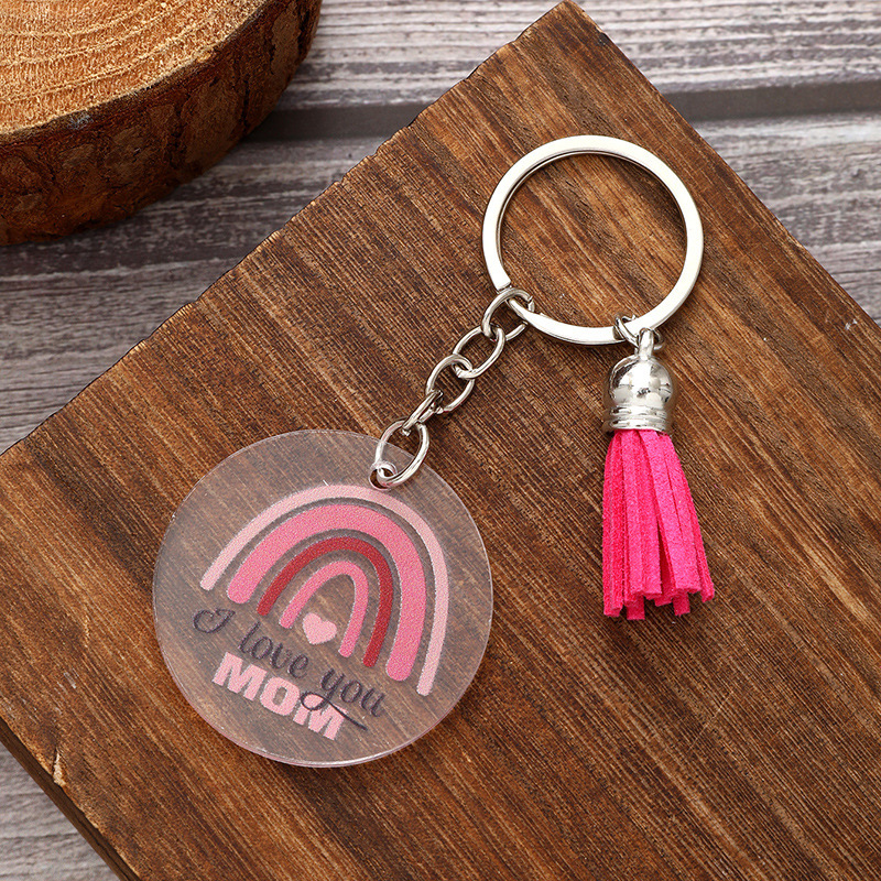Mom Keychain Tassel