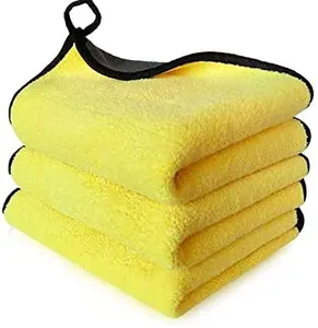 Hızlı kuruma kalın çizik/tiftiksiz % mikrofiber araba yıkama havlusu temizlik kurutma havluları temiz cam için sıcak satış.