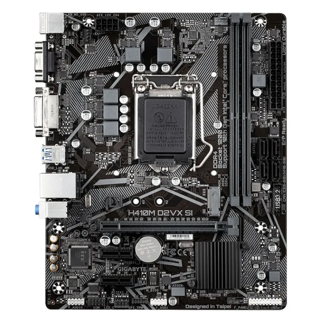 Factory Price H410M D2VX SI Desktop Motherboard in Tel 10th Gen Processor H410 Chipset DDR4 LGA 1200 SATA Mainboard with M2 NVME