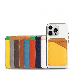 Magnetic <b>Leather</b> Wallet Compatible with MagSafe Slim Multi Color Phone Card Holder Back of Phone Wallet <b>Case</b> - Product Image 1