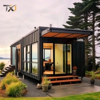 Tiny Villa Maison Conteneur Extensible avec Structure en Acier à Panneaux Sandwich Utilisation Hôtelière - Maison Mobile