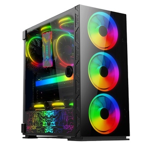 Hot Sales Mid Tower Atx Rgb Gabinete Gaming Computer Pc Case For Home Gamer Desktop Using