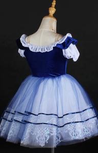 Vestido Largo de Baile para Niñas, Falda de Encaje de Pastel con Tutú de Variación Española Profesional, Bailarina, Giselle, Baile Romántico - Product Image 3