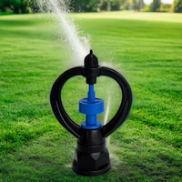 Arroseur d'irrigation de pelouse et de jardin en plastique 360 engrenages Arroseur de jardin Vortex pour l'arrosage et l'irrigation Filetage 1/2 ''et 1/4''