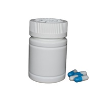70ML en plastique PE médical pilule comprimé capsule bouteille ronde pilule conteneur à vendre