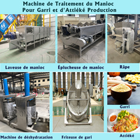 Machine à vapeur pour couscous de manioc à prix d'usine, ligne de production d'attiéké de manioc, unité de fabrication d'attiéké
