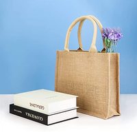 Sac En toile de Jute pliable En Pe vert écologique, fourre-tout réutilisable, avec Logo personnalisé, pour épicerie