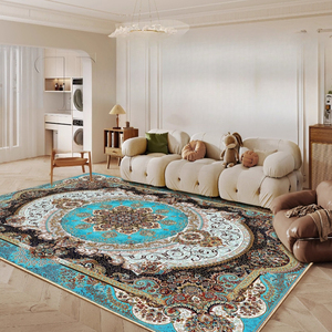 <span class=keywords><strong>Tappeto</strong></span> di lusso in stile etnico lavabile <span class=keywords><strong>per</strong></span> soggiorno <span class=keywords><strong>divano</strong></span> tavolino antiscivolo morbido tappetino <span class=keywords><strong>per</strong></span> la casa decorazione - Product Image 3