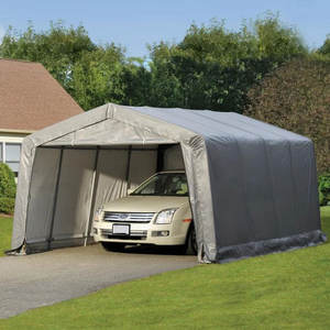 Auvent de carport à cadre en métal portable avec parois latérales et portes amovibles 10 * 20ft & 20 * 12ft Garages de <span class=keywords><strong>parking</strong></span> Hangars de <span class=keywords><strong>camping</strong></span> en plein air - Product Image 4