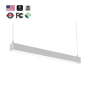 Lámpara LED de Tira Suspendida de Aluminio AC120-347V /DLC 3CCT IP20 de 5 Años de Garantía, Enlazable, para Escuelas y Supermercados - Product Image 1