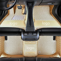 Tapis de sol de voiture 5D en cuir personnalisés de qualité supérieure, vente chaude 2025, directement de l'usine