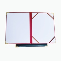 Chemise/Pochette en Cuir PU Vierge Format A4 pour Diplôme avec Impression Or/Argent, Logo Personnalisé, Porte-Certificat Scolaire A5 en Velours