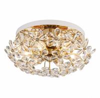 Luminaire suspendu LED de luxe, luminaire pour salle à manger, dressing, salon, luminaire suspendu en forme de fleur en cristal