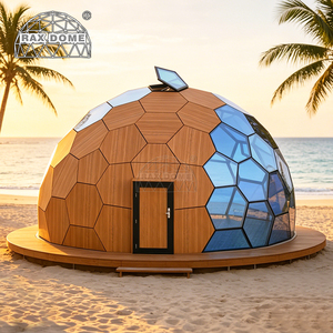 Dôme en verre géodésique hexagonal RAXDOME 7M pour glamping en <span class=keywords><strong>bord</strong></span> <span class=keywords><strong>de</strong></span> <span class=keywords><strong>mer</strong></span>, 100% étanche - Product Image 2