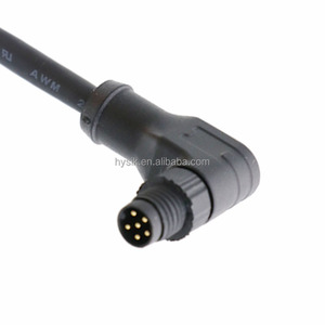 Rechtse hoek M8 4-pins vrouwelijke gegoten kabel PUR-mantel sensor draad - Product Image 4