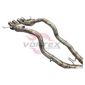 ท่อไอเสียสแตนเลส Vortex Valvetronic สำหรับ Chevrolet Corvette C7 Performance Muffler X Pipe Center Quad Tips - Product Image 4