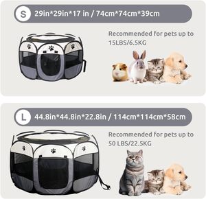 Taşınabilir Modern Köpek Oyun Parkı, Fermuarlı Katlanabilir Egzersiz Parkı, İç ve Dış Mekan Kamp Kullanımı İçin - Product Image 6