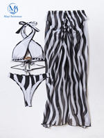 Baju Renang Ukuran Besar Custom Musim Panas Set Bikini 2 Potong Bahan Nilon Spandex Ramah Lingkungan