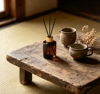 Diffuseur d'aromathérapie sans flamme parfumé à la gardénia, longue durée, en verre, pour la maison, désodorisant et ornement parfumé