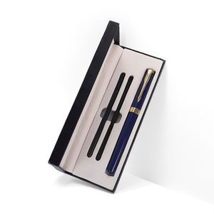 Branded 0.5mm Executive Rosewood Pattern Black Luxury Metal Business Gel <b>Pens</b> Custom Logo With Gift <b>Box</b> - Product Image 5