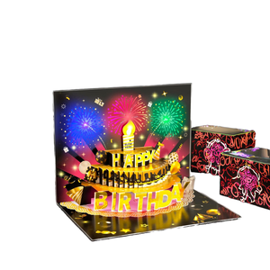 3D <span class=keywords><strong>Pop</strong></span> <span class=keywords><strong>up</strong></span> Firework Led Luces y tarjetas de <span class=keywords><strong>cumpleaños</strong></span> musicales Puede soplar velas Led <span class=keywords><strong>Tarjeta</strong></span> de felicitación de <span class=keywords><strong>cumpleaños</strong></span> electrónica - Product Image 4