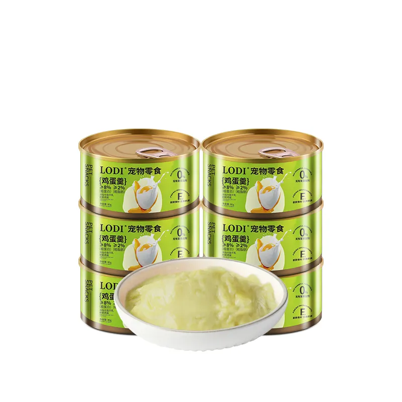 Nutritious goat milk and egg custard canned wet food for fattening and hydration for young cats