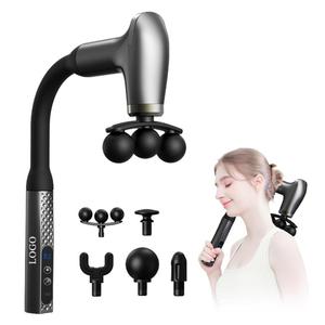 0728 Long Handle Lightweight <b>Machine</b> 9 Levels Flexible Back Gun 1200mah Adjustable Deep Tissue <b>Massager</b> for Daily Use - Product Image 4