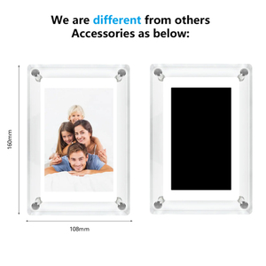 Cornice Digitale WiFi da 5 Pollici con Schermo IPS da 4GB, Portafoto Digitale in Acrilico, Espositore per Regali di Compleanno - Product Image 3
